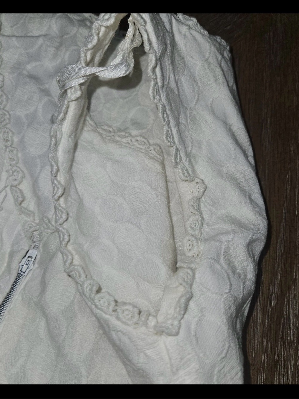 Vintage 1960s Maggi Maid of Lucerne swiss white Jacquard Fit & Flare Dress XXS - Picture 6 of 16